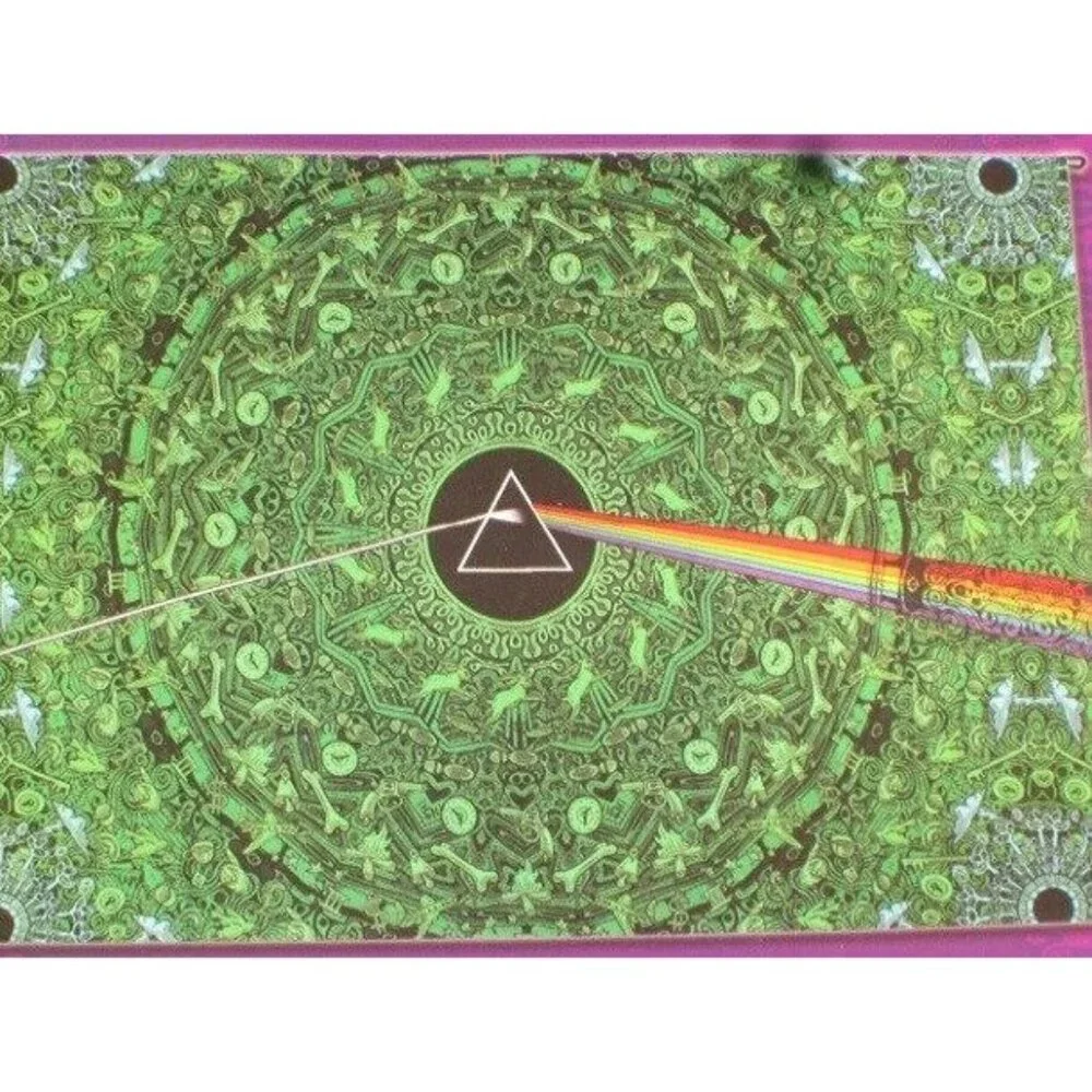 New Green Pink Floyd Dark Side of the Moon Prism Tapestry Wall Decor Art Hanging